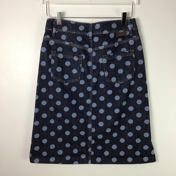 Boden Denim Polka Dot Skirt - Picture 4 of 8